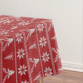 Rotes hässliches Weihnachtspulli Tischdecke (Beispiel)