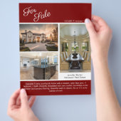 Rotes Haus für den Verkauf Real Anwesen Liste 2 Se Flyer (Hand)