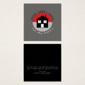 Rotes Haus-Logo, Änderung der Adresskarte (Vorne & Hinten)