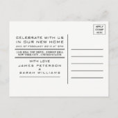 Rotes Haus-Logo, Party Einladung für den Haushalt (Rückseite)