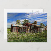 ROTES HAUS POSTKARTE (Vorne/Hinten)