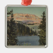 Rotes Häuschen, M.Ü. - Ansicht von Beartooth See Ornament Aus Metall (Vorne)