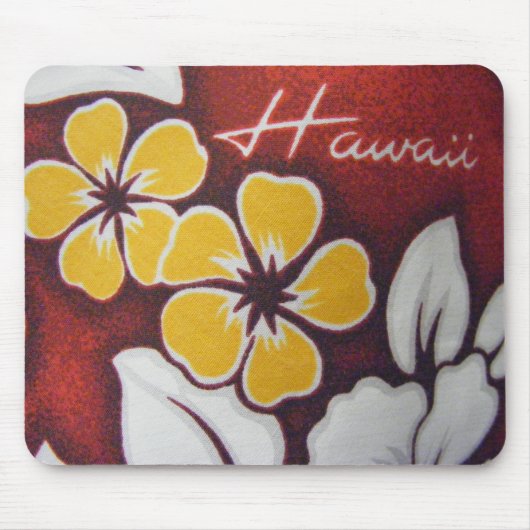 Rotes Hawaii Mousepad (Vorne)