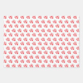 Rotes helles Rosa Herz Geschenkpapier Set (Vorderseite 2)