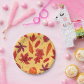 Rotes Herbstblatt Pappteller (Party)