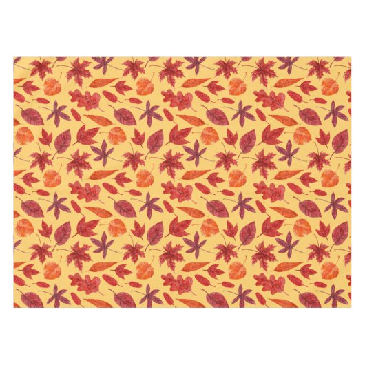 Rotes Herbstblatt Tischdecke (Vorderseite (Horizontal))