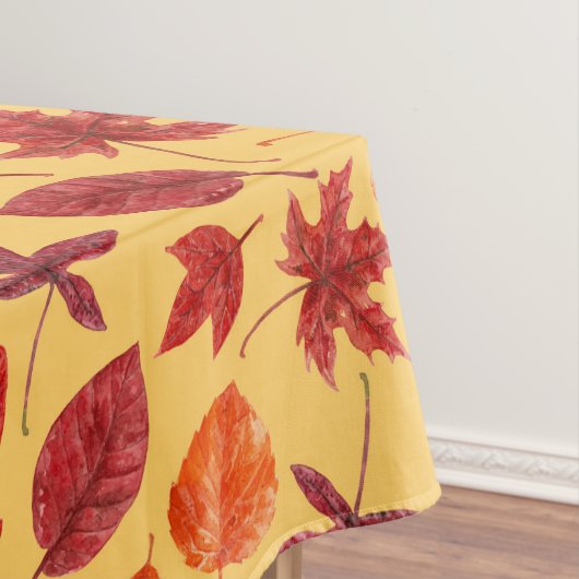 Rotes Herbstblatt Tischdecke (Beispiel)
