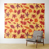 Rotes Herbstblatt Wandteppich (Beispiel (Horizontal))