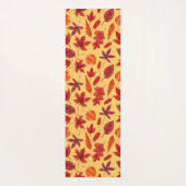 Rotes Herbstblatt Yogamatte (Rückseite)