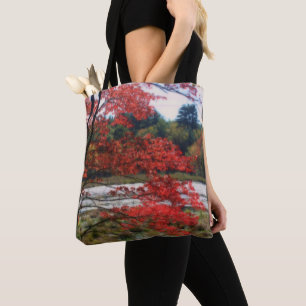 Rotes Herbstlaub Sumpf  Tasche