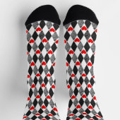 Rotes Herz Abstract Socken (Oben)