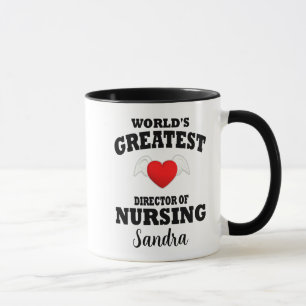 Rotes Herz Angel Wings Direktor für Pflege Tasse