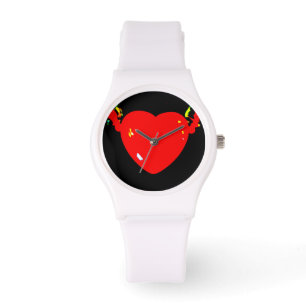 Rotes Herz Armbanduhr