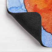 Rotes Herz auf Blau 2011 Mousepad (Ecke)