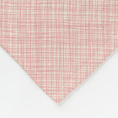 Rotes Herz auf rosa Fleecedecke (Ecke)