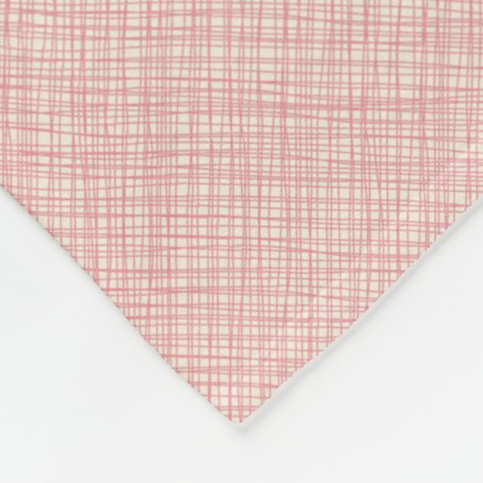 Rotes Herz auf rosa Fleecedecke (Ecke)