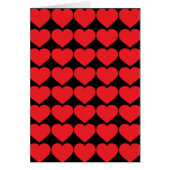 Rotes Herz auf schwarz (Vorne)