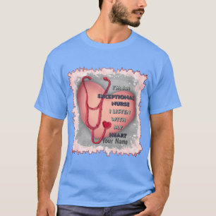 Rotes Herz Außergewöhnlicher Nurse-T - Shirt