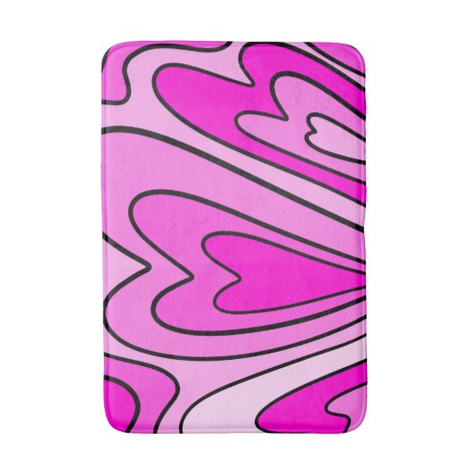 rotes Herz Badematte (Vorderseite Vertikal)