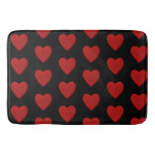 Rotes Herz Badematte (Vorderseite)