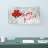 Rotes Herz Banner (Messe)