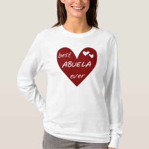 Rotes Herz beste Abuela überhaupt T - Shirts und
