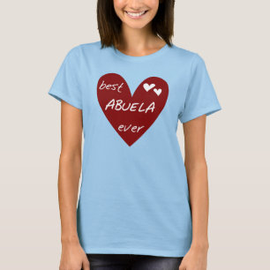Rotes Herz beste Abuela überhaupt T - Shirts und