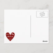 Rotes Herz beste Abuela überhaupt T - Shirts und Postkarte (Rückseite)