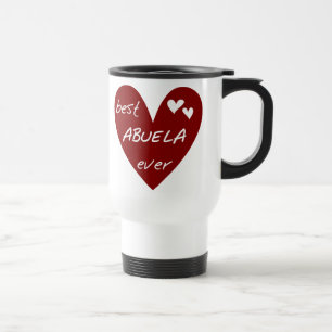 Rotes Herz beste Abuela überhaupt T - Shirts und Reisebecher