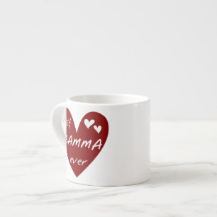 Rotes Herz-beste Gamma-überhaupt Geschenke Espressotasse