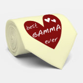 Rotes Herz-beste Gamma-überhaupt T-Shirts und Krawatte (Gerollt)