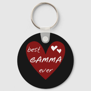 Rotes Herz-beste Gamma-überhaupt T-Shirts und Schlüsselanhänger