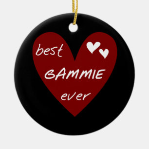 Rotes Herz beste Gammie überhaupt T-Shirts und Keramik Ornament