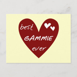 Rotes Herz beste Gammie überhaupt T-Shirts und Postkarte