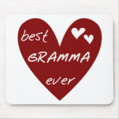 Rotes Herz beste Gramma überhaupt T - Shirts und Mousepad (Vorne)