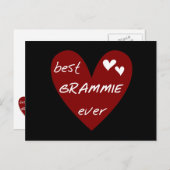 Rotes Herz beste Grammie überhaupt T - Shirts und Postkarte (Vorne/Hinten)