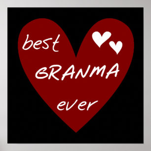 Rotes Herz beste Granma überhaupt T - Shirts und Poster