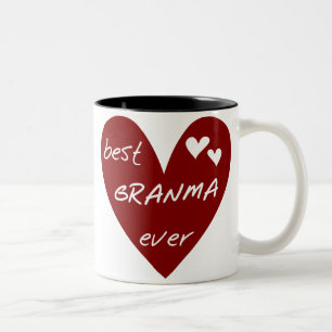 Rotes Herz beste Granma überhaupt T - Shirts und Zweifarbige Tasse