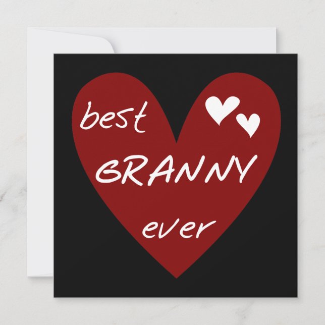 Rotes Herz Beste Granny Ever Hemden und Geschenke (Vorderseite)