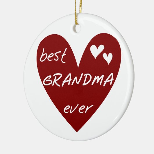 Rotes Herz-beste Großmutter-überhaupt T - Shirts Keramik Ornament (Links)