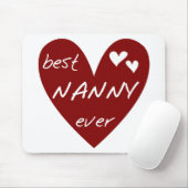 Rotes Herz-beste Kindermädchen-überhaupt T - Mousepad (Mit Mouse)