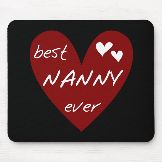 Rotes Herz-beste Kindermädchen-überhaupt T-Shirts  Mousepad (Vorne)