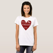 Rotes Herz-beste Kindermädchen-überhaupt T - T-Shirt (Vorne ganz)