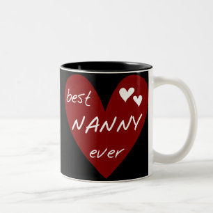 Rotes Herz-beste Kindermädchen-überhaupt T - Zweifarbige Tasse