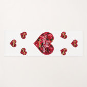 Rotes Herz Beste Mama je Stilvoll Moderne Mütter T Yogamatte (Vorderseite (Horizontal))