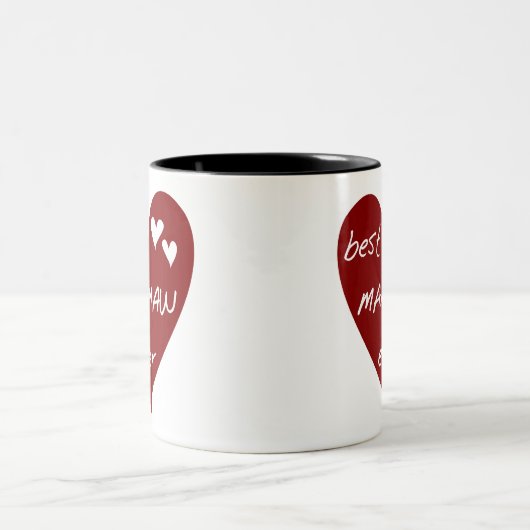 Rotes Herz beste Mammaw überhaupt Tasse (Mittel)