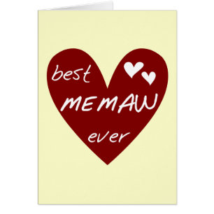 Rotes Herz beste Memaw überhaupt T-Shirts und