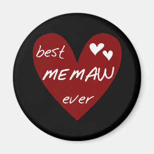 Rotes Herz beste Memaw überhaupt T - Shirts und Magnet