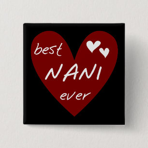 Rotes Herz beste Nani überhaupt T - Shirts und Button
