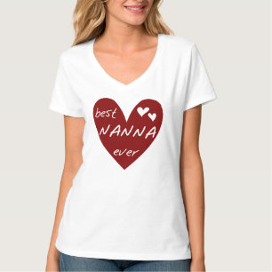 Rotes Herz beste Nanna überhaupt T - Shirts und